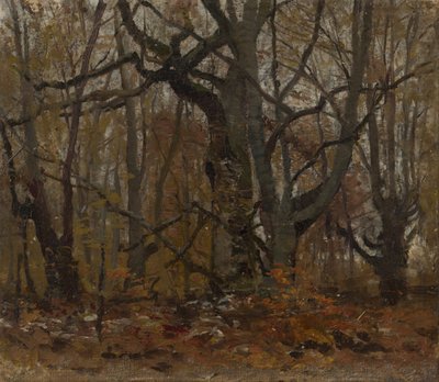 Herbstwald von Laszlo Mednyanszky